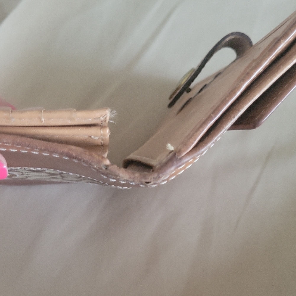 Coach Brown Wallet with Gold Accent - Picture 8 of 8